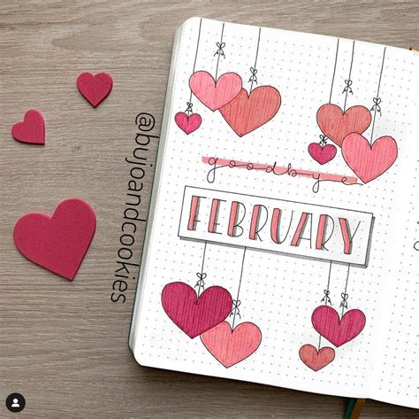 25+ Best February Bullet Journal Valentines Ideas - The Smart Wander