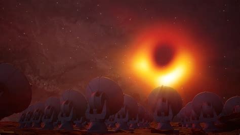 Artists rendition with supermassive black hole M87 | NOIRLab