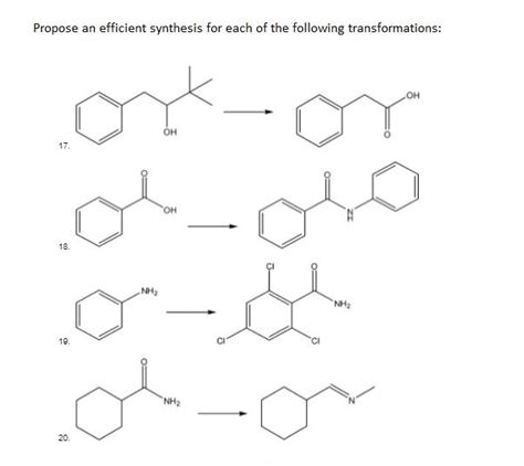 Solved Propose an efficient synthesis for each of the | Chegg.com