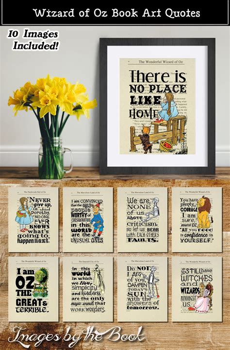 Wizard of Oz Quotes 2 8x10 Framable Wall Art Ten Sheets - Etsy