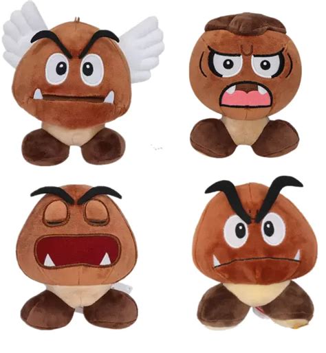 SUPER MARIO BROS Paragoomba Goombrat Goomba Plush Stuffed Doll Toy Xmas ...