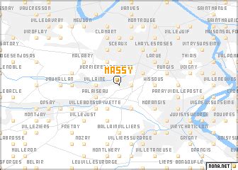 Massy (France) map - nona.net