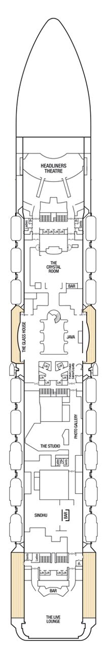 Britannia Deck plan & cabin plan