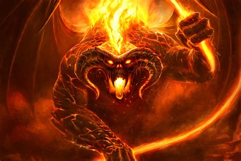 Wallpaper : Balrog, demon, creature, The Lord of the Rings, fantasy art ...