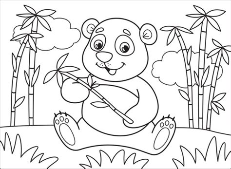 Panda coloring page | Free Printable Coloring Pages