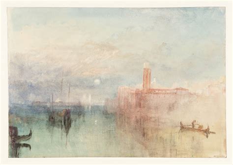 Joseph Mallord William Turner, 'Venice by Moonlight, with Boats off a ...