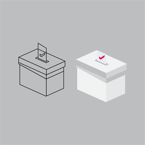 2020 Presidential Election Vote Box Design Vector Template Illustration 2108860 Vector Art at ...