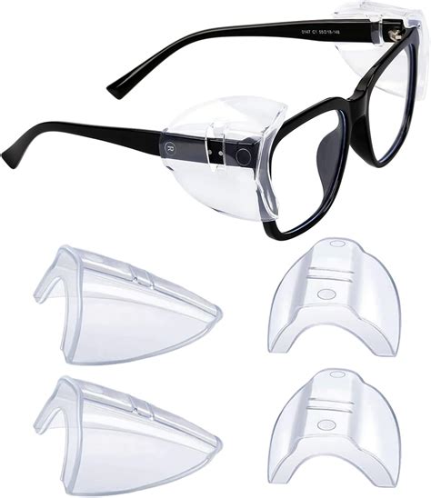 CENSGO Side Shields for Prescription Glasses Side Shields for Eye Protection, Easily Slip On ...