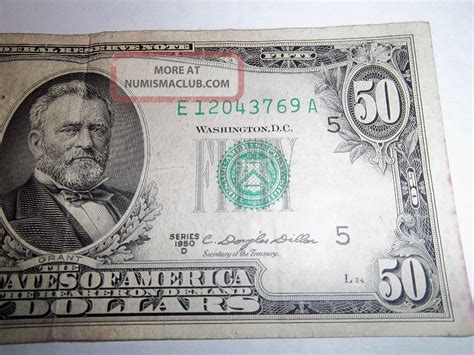 50 Dollar Bill 1950d Washington D. C. $50 L24