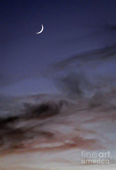 Crescent Moon and Clouds Photograph by Lorenz Klug | Fine Art America