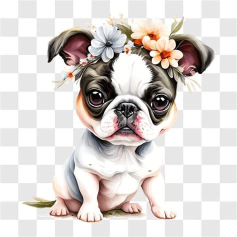 Download Dog with Flower Crown - Cute Pet Photography PNGs Online ...