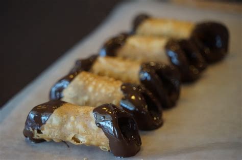 Chocolate Dipped Cannoli - My Story in Recipes