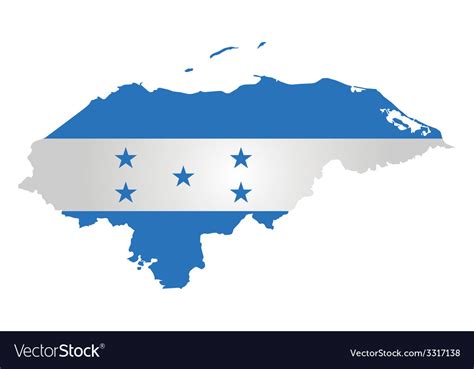 Honduras flag Royalty Free Vector Image - VectorStock