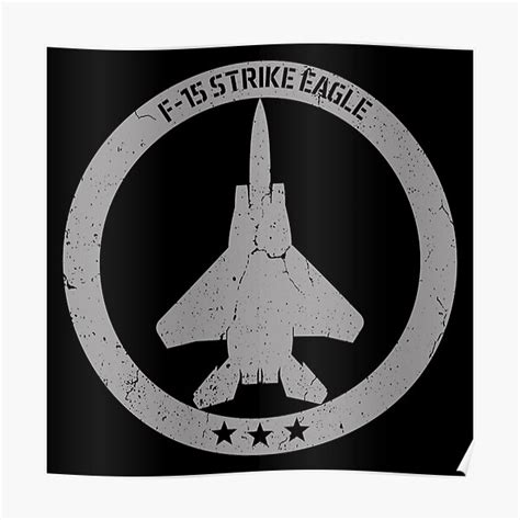 "F-15 Strike Eagle multirole fighter aircraft" Poster for Sale by Dirk4171 | Redbubble