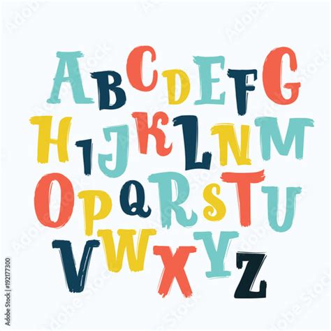 Kids Fonts Alphabet Letters