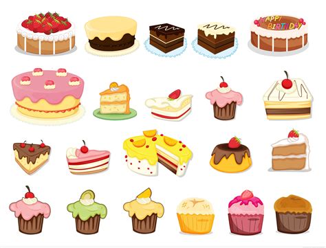 Cakes and Sweets EPS Free Vectors | Favorite Places & Spaces | Pinterest | Planners, Planner ...