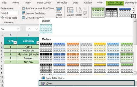 Excel Table Styles & Formats - Examples, How To Create?