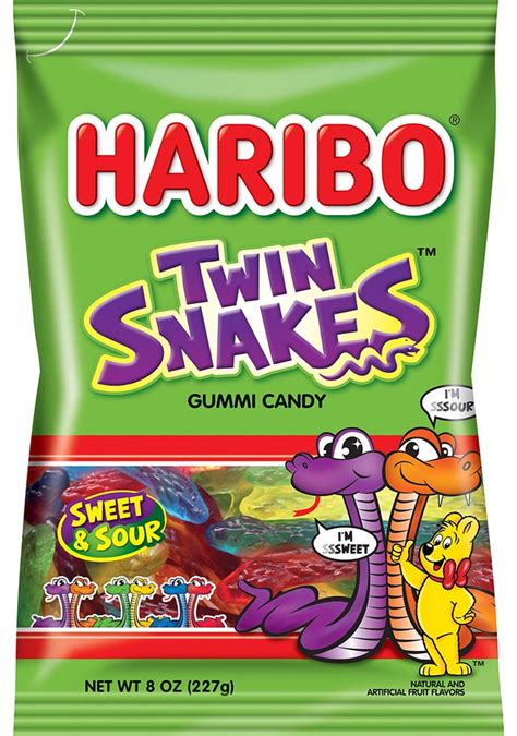 Haribo Twin Snakes Sweet & Sour Gummi Candies, 8 Oz. - Walmart.com - Walmart.com