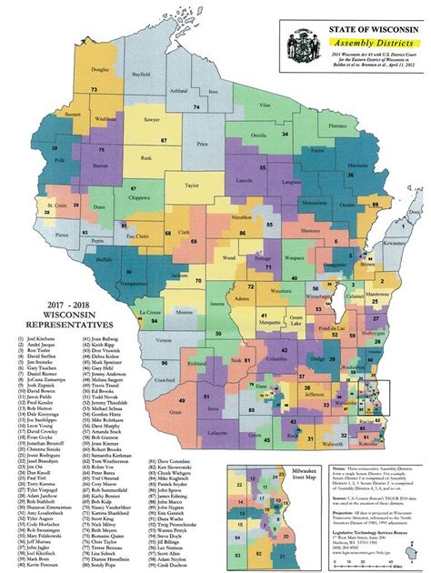 Wisconsin Assembly District Map | Map Of The World