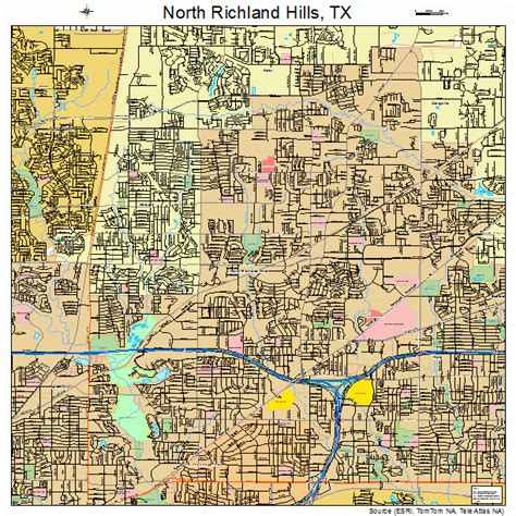 North Richland Hills Texas Street Map 4852356