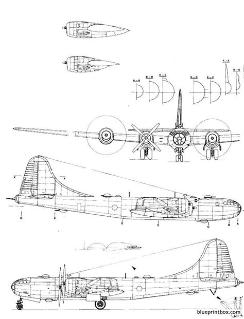 boeing b 29 superfortress - BlueprintBox.com - Free Plans and ...