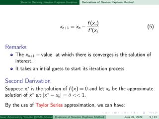 Newton Raphson iterative Method | PPT