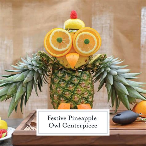 Pineapple Owl Fruit Sculpture takes melon craving to a whole new level with this cute fruit ...