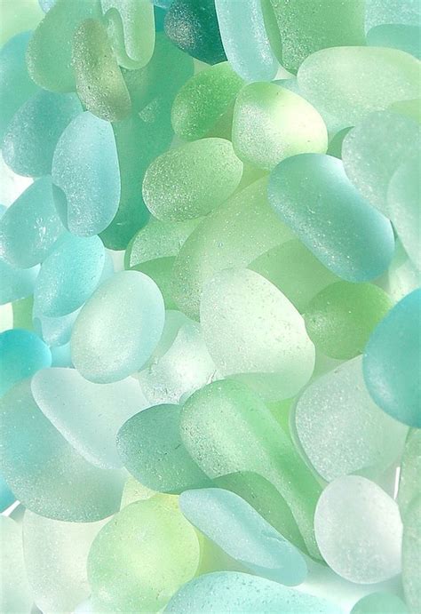 Nature Image: sea glass in Energy Greens and Cool Pastels | Mint green ...