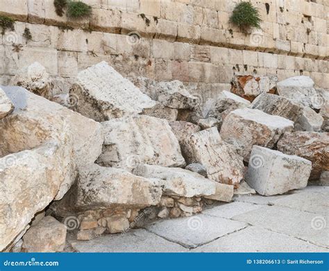 Detail of Second Temple Ruins in Jerusalem Stock Image - Image of thrown, israel: 138206613