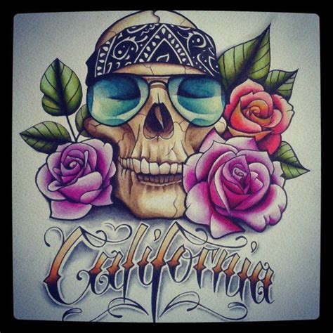 California Love by artisticrender on deviantART | Floral skull tattoos, Skulls drawing, Crow ...