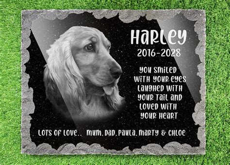 Personalised Dog Memorial Plaque with Photo | 2021