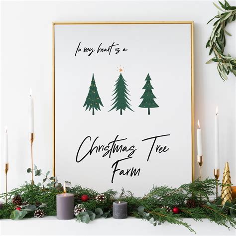 Taylor Swift Christmas Tree Farm Lyrics Poster Printable - Etsy