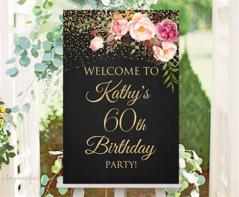 Welcome Birthday Sign Welcome sign Chalkboard Birthday | Etsy