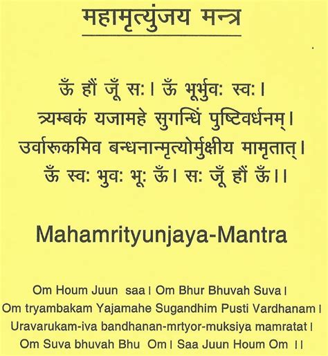 Om Tryambakam Yajamaheu200au2014u200aMaha Mrityunjaya Mantra Meaning and Significance | Mantra ...