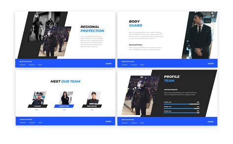 Security Guard Powerpoint Template for $16