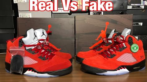 Air Jordan 5 Toro Bravo/Raging Bull Real Vs Fake review. Fakes don’t ...