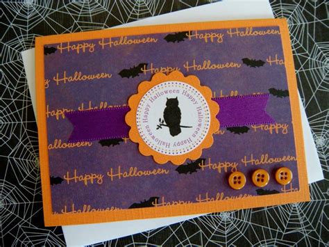 Handmade Halloween Card Ideas - Owls and Spiders