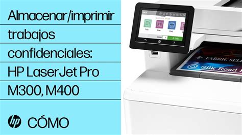 Almacenar/imprimir trabajos confidenciales: HP LaserJet Pro M300, M400 ...