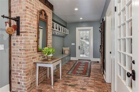 A Bit of Brick for the Entryway: From Beautiful Walls to Lasting Floors!