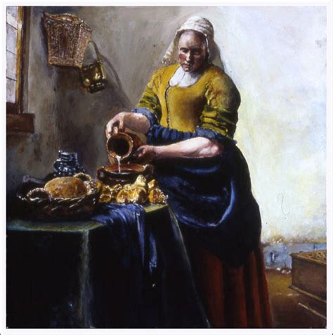 The Milkmaid -Vermeer study- by 5-blue-marks on DeviantArt