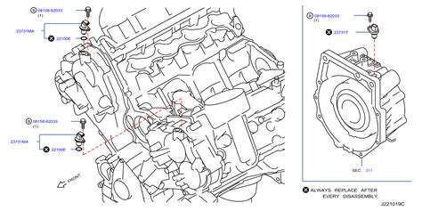Nissan Armada Engine Crankshaft Position Sensor - 23731-EZ30A ...