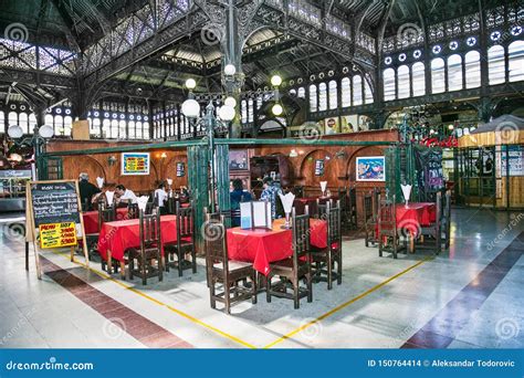 Interior View of Mercado Central Food and Drink Traditional Market of Santiago, Chile Editorial ...