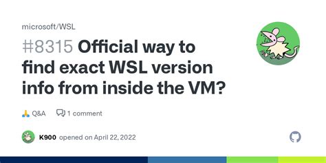 Official way to find exact WSL version info from inside the VM ...