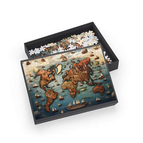 World Map Jigsaw Puzzle - Etsy