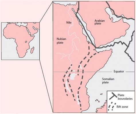 Great Rift Valley Africa Map