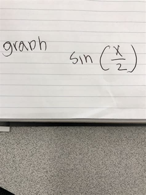 Solved Graph sin (x/2) | Chegg.com