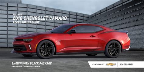 2016 Chevrolet Camaro Accessories Brochure Packs a Few Visual Goodies ...