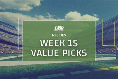 2023 NFL DFS Week 15 Value Picks