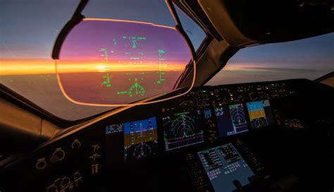 Boeing 787 Cockpit At Night