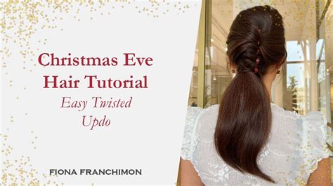 Christmas Eve hair tutorial | Easy updo | Fiona Franchimon Nº1 Hairpin - YouTube